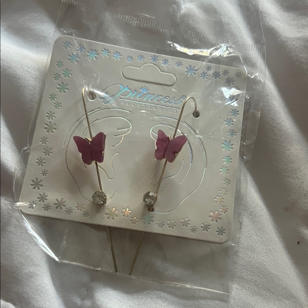 Prince Pink Butterfly Earrings